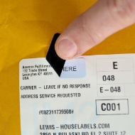 Picture of HouseLabels’ brand – 80 Labels per Sheet – BLACKOUT Technology (400 Sheets – Best Value)