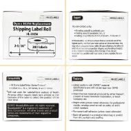 Picture of Dymo - 30256 ORANGE Shipping Labels (8 Rolls – Best Value)