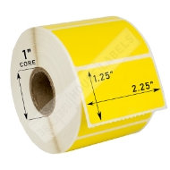 Picture of Zebra – 2.25 x 1.25 YELLOW (10 Rolls – Best Value)