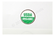 Picture of 10 Rolls (10000 labels) USDA Organic Labels 1 Inch Round Circle Adhesive Stickers
