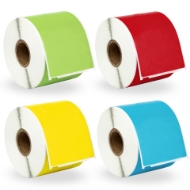 Picture of Dymo - 30256 Color Combo Pack (12 Rolls - Your Choice - Blue, Green, Orange, Pink, Lavender, Red and Yellow) with Best Value