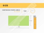 Picture of Brother DK-2205 GREEN PRE-LOADED CARTRIDGE(2 Rolls – Best Value)