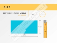 Picture of Brother DK-2205 BLUE PRE-LOADED CARTRIDGE(4 Rolls–Best Value)