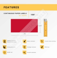 Picture of Brother DK-2205 RED PRE-LOADED CARTRIDGE
