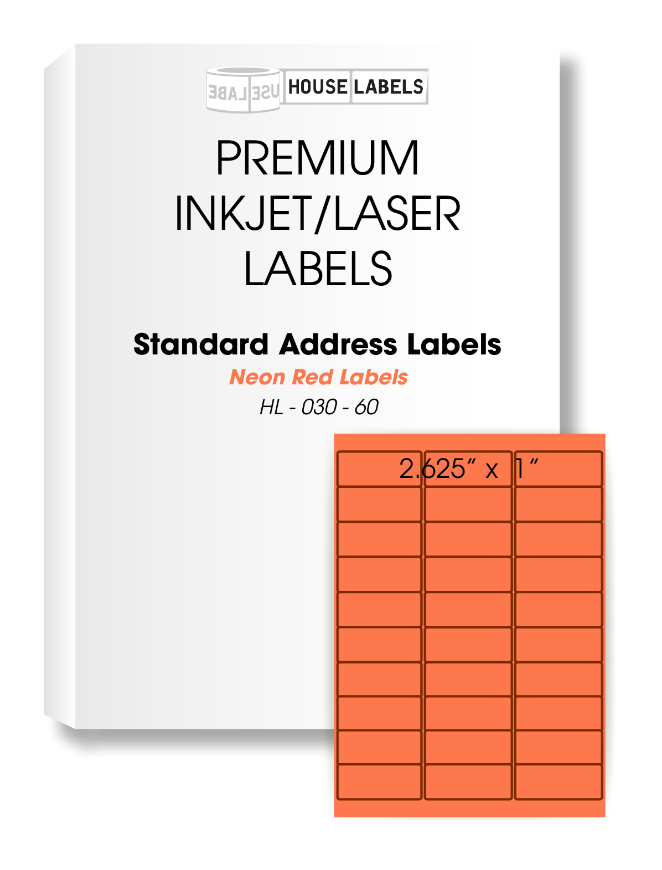 Picture of HouseLabels’ brand – 30 Labels per Sheet – YELLOW (600 Sheets – Best Value)